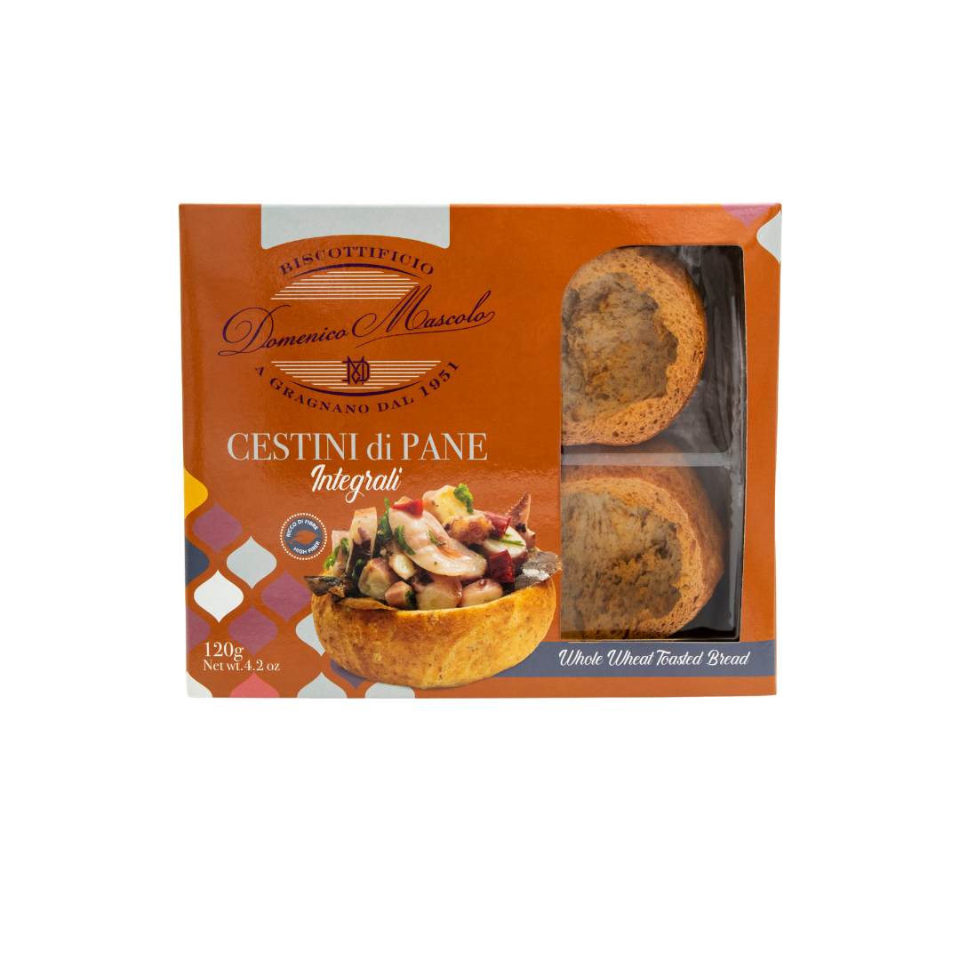 cestini integrali (1) Cestino con farina integrale 120g - immagine 1