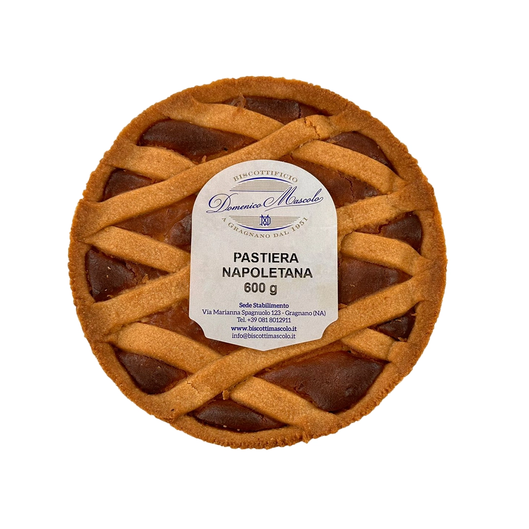 pastiera napoletana mascolo Pastiera Napoletana 600gr - 8 porzioni - immagine 1